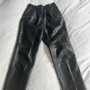 Black Leather Pants